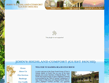 Tablet Screenshot of johnsguesthousegoa.com